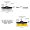 Drill Brush Power Scrubber By Useful Products 5 in W 5 in L Brush, Variety 5in-S-WY-QC-DB - alternate 2